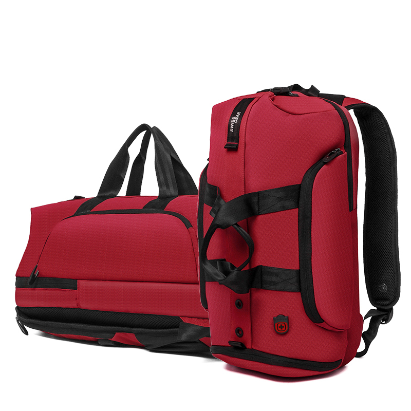 SWISSGEAR瑞士军刀双肩包旅行包 15.6寸双肩电脑包手提包 SG-96002 红色