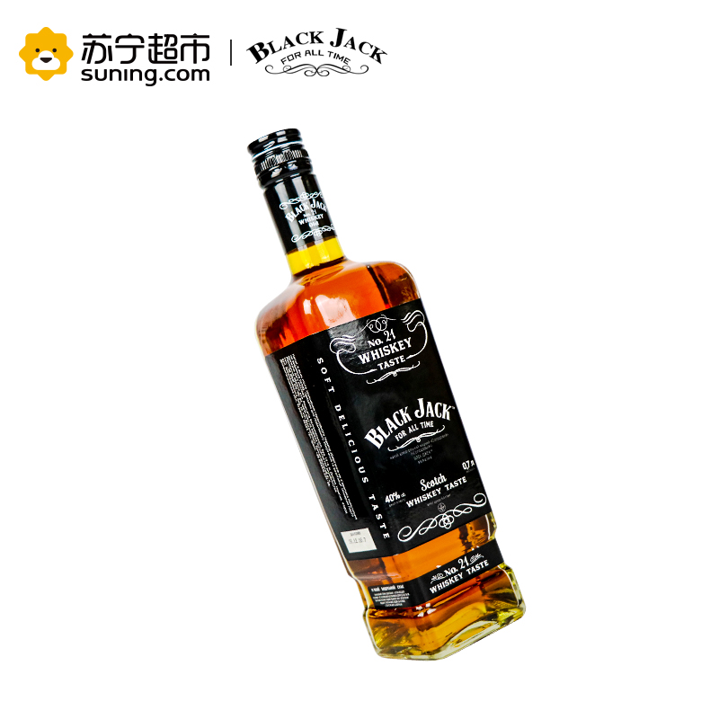 乌克兰原瓶进口洋酒 40度黑杰克威士忌700ml