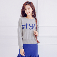 美都汇2017春装新款女装韩版时尚休闲毛衣短裙两件套装玊DA0203