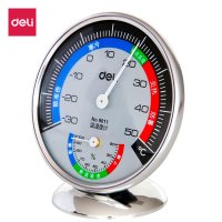 乐采优品_得力_温湿度计_9011_88mm*27mm -30℃-50℃ 室内外 挂壁式