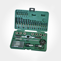 世达工具SATA40件组套高速钢粗牙丝锥板牙手用丝锥丝攻套装50451