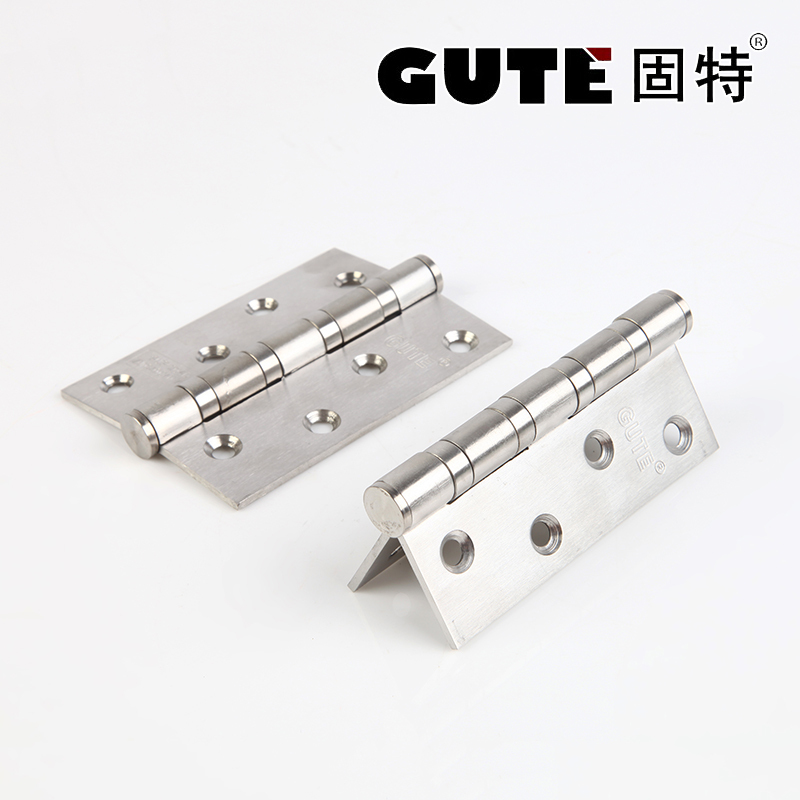固特GUTE 4寸4轴承2.5厚304D不锈钢房门合页平开铰链大门木门活页(100个起批)