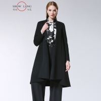 时尚不规则前襟双面呢大衣DSF4H03