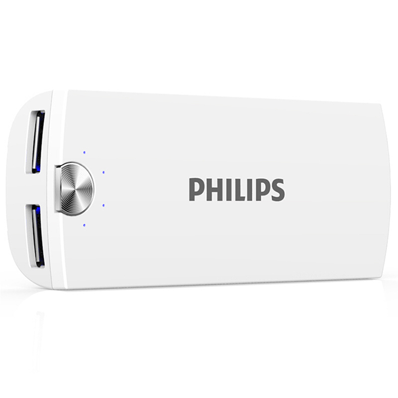 飞利浦(PHILIPS) 飞利浦 DLP2053 5200毫安 移动电源/充电宝 小巧便携 双USB输出