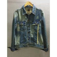 欧洲站男101牛仔夹克外套纯棉外套1-L12528C76G68