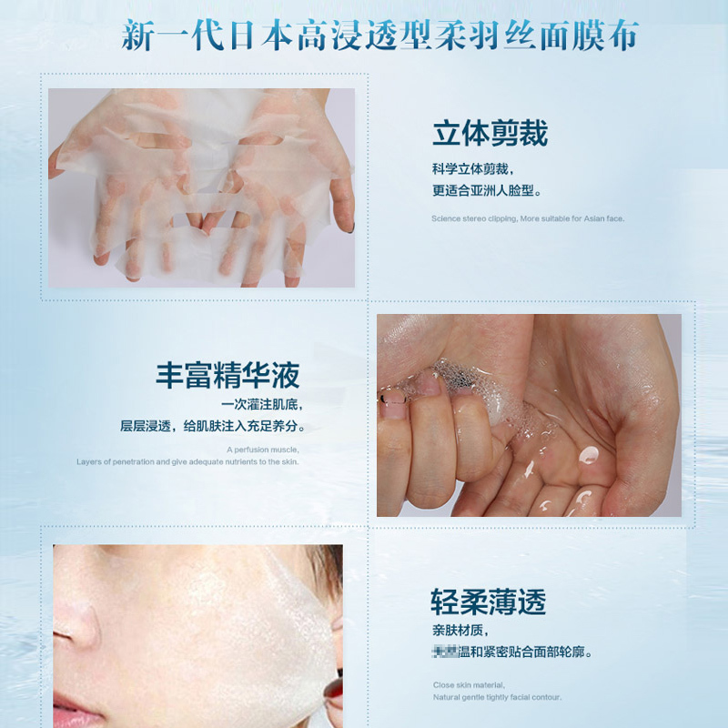 DR.MORITA森田瞬效保湿精华面膜 8片 保湿补水 进口面贴膜