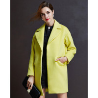 AIMISS/爱美斯毛呢外套女中长款秋冬新款中长款单面呢子加厚大衣A155929