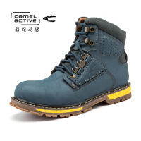 骆驼动感（Camel Active）马丁靴冬季男靴子英伦复古短靴雪地沙漠工装鞋高帮靴子男
