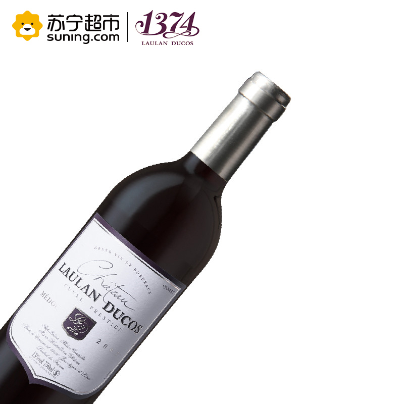 法国进口红酒 波尔多梅多克AOC级 乐朗1374古堡干红葡萄酒 2007年 750ml