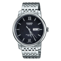 CASIO卡西欧蓝宝石玻璃镜面太阳能指针石英商务防水男表 LIN-S101D
