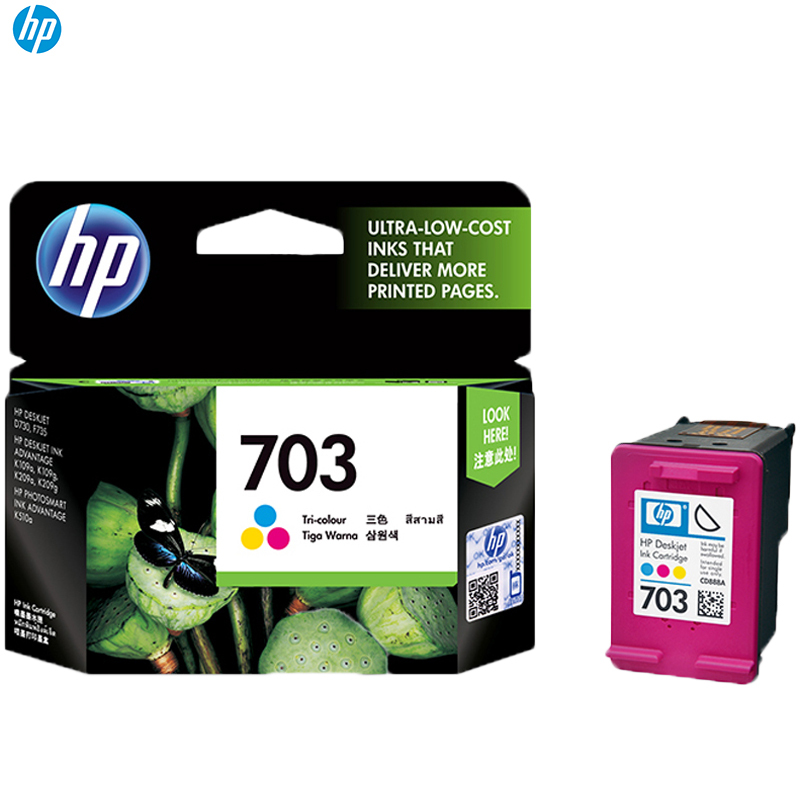 惠普(HP)CD888AA 703 彩色墨盒(墨盒/墨水)适用 730 K109a/g K209a/g K510