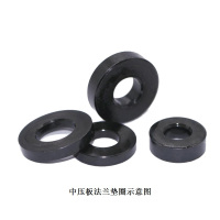 乐采优品_威泽_中压板法兰垫圈_DN65_PC 黑色 设备用