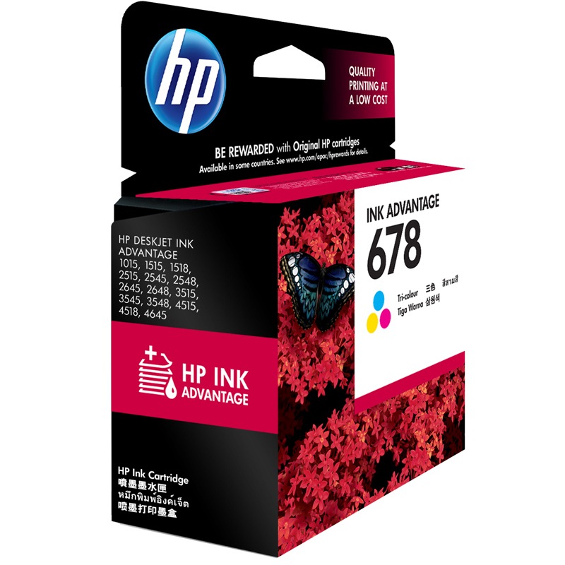 惠普（HP）CZ108AA 678 彩色墨盒 (适用 HP Deskjet 3548/2648/2548/3515）高清大图