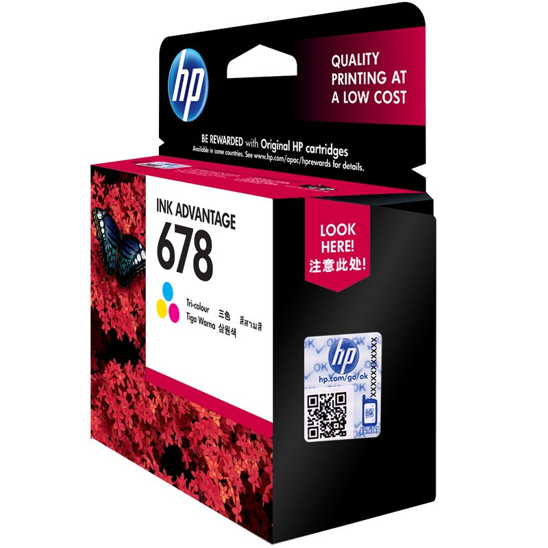 惠普（HP）CZ108AA 678 彩色墨盒 (适用 HP Deskjet 3548/2648/2548/3515）高清大图
