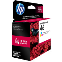 惠普（HP）CZ638AA 46号 彩色墨盒适用 （墨盒/墨水）HP 2520hc/2020hc/2529/4729