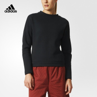 adidas阿迪达斯运动型格女子ZNE针织套头衫黑S99265