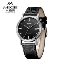 米格3310手表时尚潮流进口机芯石英表时尚大气牛皮石英表轻便别致倩影系列情侣表LF