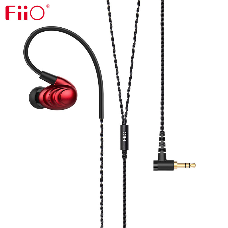 飞傲（FiiO）F9不带麦SE 普及版 三单元涟漪金属圈铁耳机 红色