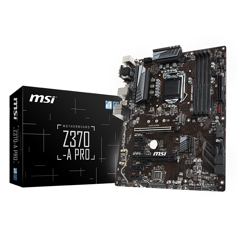 微星(MSI)Z370-A PRO 台式机电脑游戏主板(INTEL平台/LGA1151)