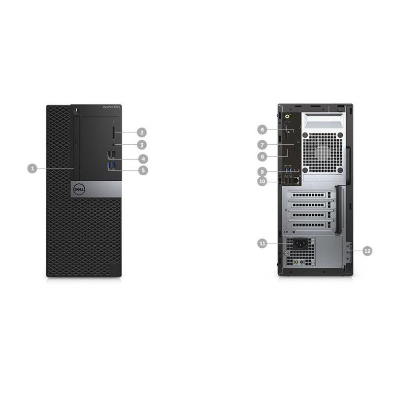 戴尔(Dell)商用电脑Optiplex 3046MT 21.5英寸显示器(G4400 4G 500G DVDRW )