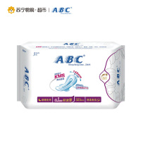 ABC卫生巾私密护理旅行套装(日用16片+夜用6片)22片 棉柔 私密湿巾赠护理液 收纳包 姨妈巾 国产
