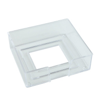 齐心 B2362 简便易取便签盒(配纸147*101mm)) 透明 3个装