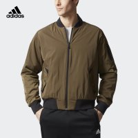 adidas 阿迪达斯 运动型格 男子 梭织夹克 影迹橄榄绿 BQ5589