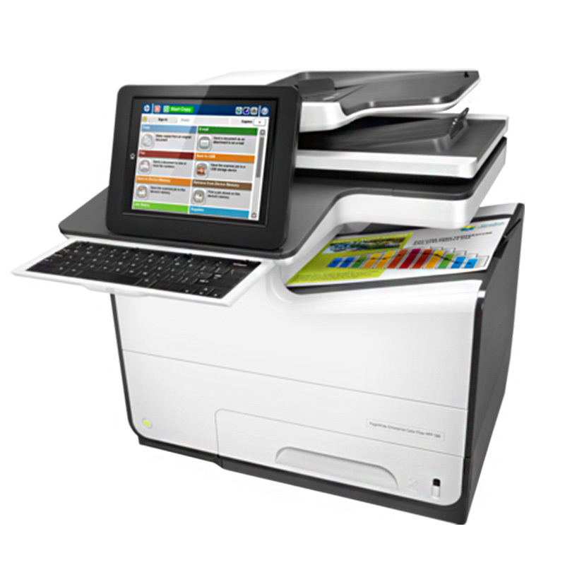 惠普(HP)PageWide Enterprise Color MFP 586f彩色页宽多功能一体机(打印复印扫描传真)