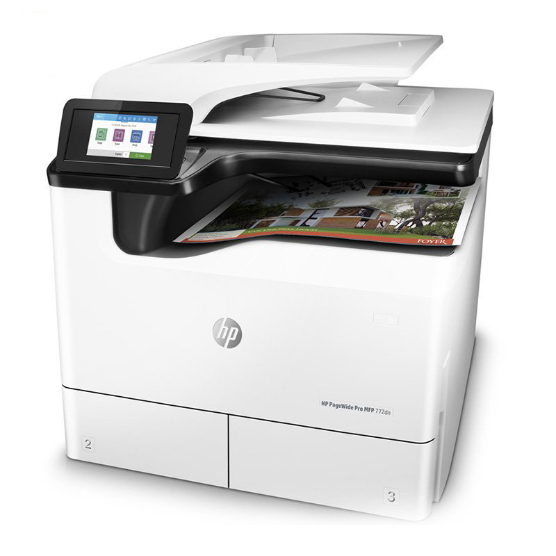 惠普(HP)PageWide Pro MFP 772dn 彩色页宽复合机 (打印 复印 扫描 传真)