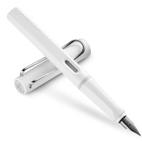 凌美(LAMY)Safari狩猎者钢笔墨水套装纯白色EF尖