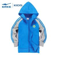 erke鸿星尔克童装秋季新款男童运动外套儿童开衫连帽卫衣中大童上衣55216314001_9