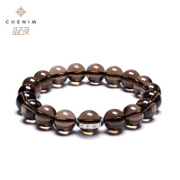 上官大人的乌龙茶茶晶手链单圈茶色手串烟晶手珠晶石灵