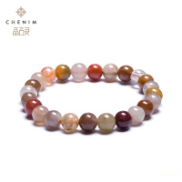 复古地下铁彩晶手链单圈彩色宝石手珠手串晶石灵