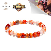 游园惊梦王者荣耀甄姬玛瑙珠子手链女款正品手串晶石灵