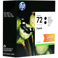 惠普(HP)P2V33A 72MK 消光黑色打印机墨盒 双包装(适用 HPT610 T770 T790 T795)