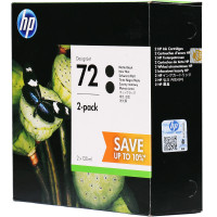 惠普(HP)P2V33A 72MK 消光黑色打印机墨盒 双包装(适用 HPT610 T770 T790 T795)