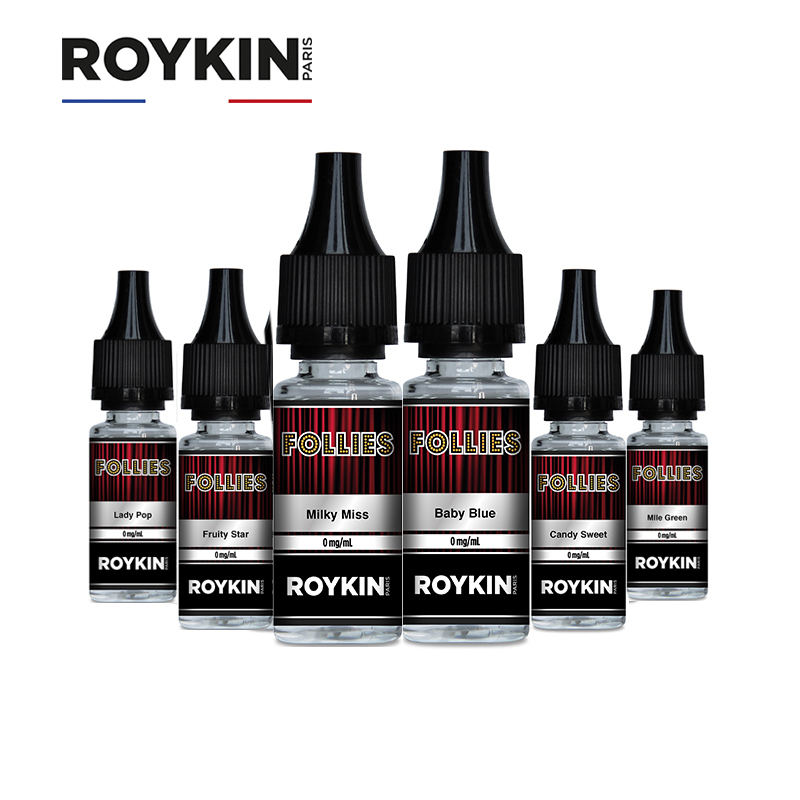 CITY VAPE Roykin FOLLIES 法国原装进口 高端电子烟油 综合水果美食系列-爆米花女士 10ml