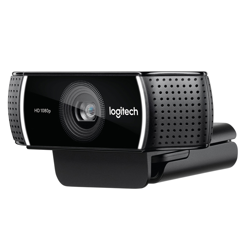 罗技(Logitech)C922 高清网络摄像头 1080p 全高清 双麦克风 立体声音效
