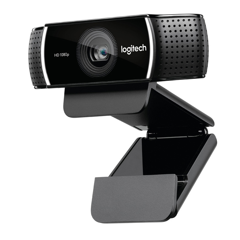 罗技(Logitech)C922 高清网络摄像头 1080p 全高清 双麦克风 立体声音效