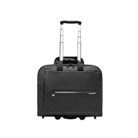 新秀丽(Samsonite)拉杆箱手提电脑包机长箱登机箱拉杆包旅行包16.4英寸 AZ1*78003 灰/白