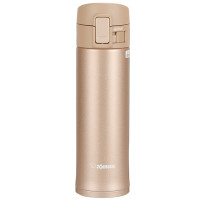 象印(ZOJIRUSHI)保温杯SM-KC48-NM 480ml 一键开启男女士304不锈钢水杯便携真空保冷水杯 香槟金