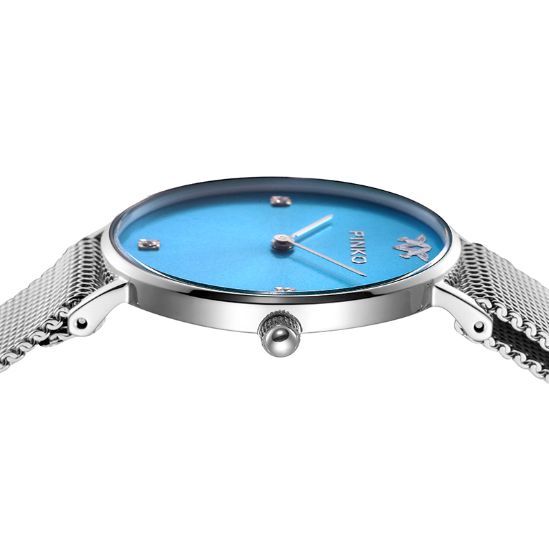 意大利进口pinko欧美品牌简约时尚石英女表浅绿色pk2387s04m