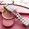 欧美品牌意大利进口Pinko简约时尚石英女表Cherimola系列粉色银钢带