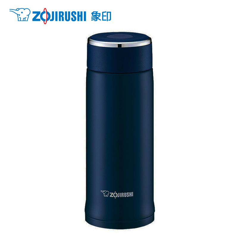 象印(ZO JIRUSHI)保温杯SM-LA36 304不锈钢真空保温保冷杯直身防漏办公水杯子 AD 深蓝色 360ml