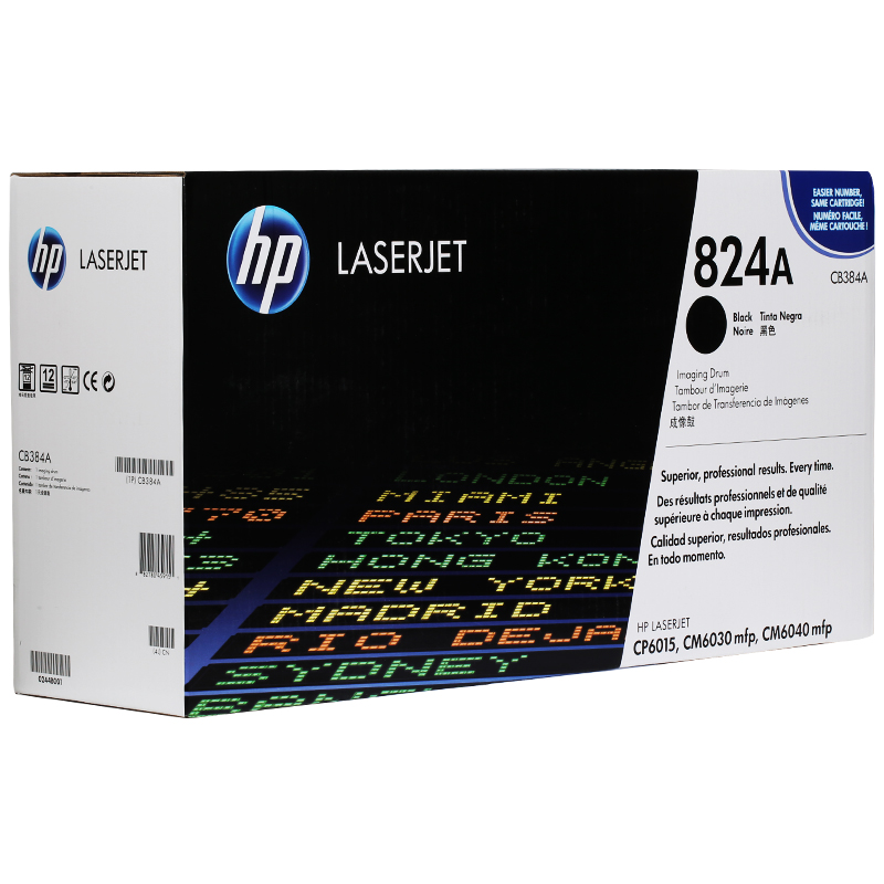 惠普（HP）CB384A 824A 黑色硒鼓(硒鼓/粉盒)（适用 打印机 CM6030 6040）高清大图