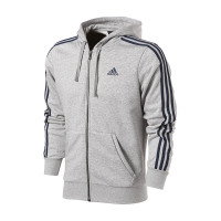 Adidas/阿迪达斯 男子运动服 运动服三条纹休闲服连帽夹克外套 S98788