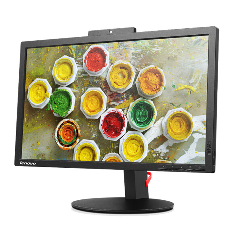 联想(ThinkVision)T2224z 21.5英寸 1080p高清摄像头数字麦克风 IPS屏办公电脑显示器
