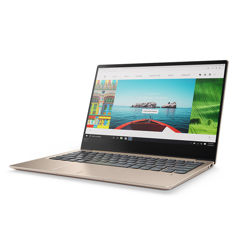 联想Lenovo Ideapad720S13.3英寸轻薄本学生笔记本电脑(I5-8250U 8G 256GB SSD 金色)高清大图