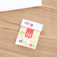 Y111希艺欧牙签竹子单头一次性儿童水果叉家用便携式小包散装150支