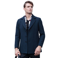 红豆旗下相思鸟(xiangsiniao)男士羊毛大衣男含51%羊毛纯色常规款基础外套呢大衣029S